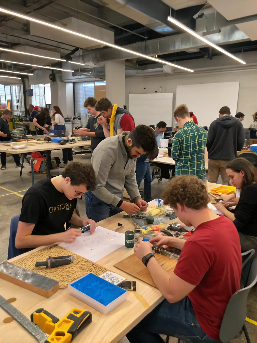 An image of adults with disabilities participating in a vocational training workshop, focusing on skill development and employment opportunities.
